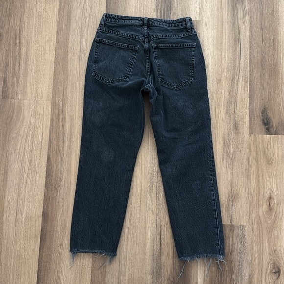 TOPSHOP Straight Leg Jeans Faded Black 28 - Picture 5 of 6